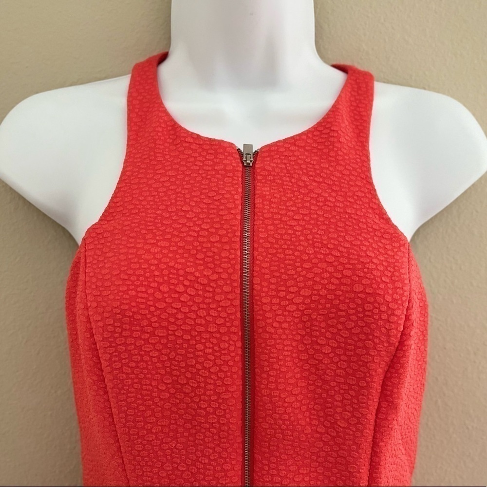 Express Coral Lace Mini Dress Women's Size 0 NWOT Sleeveless Pockets - Picture 7 of 12